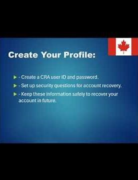 How to Register MY CRA Account