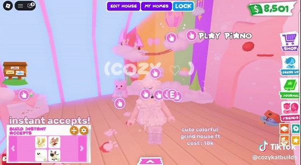 Creative Adopt Me House Builds and Tours