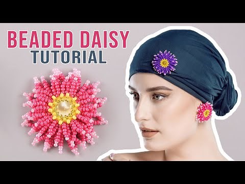 Easy Beaded Flower Tutorial - Cute Seed Bead Daisy Earrings