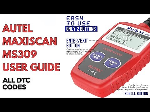 How to use Autel MaxiScan MS309 OBD2 EOBD Car Diagnostic Tool Guide | All DTC codes