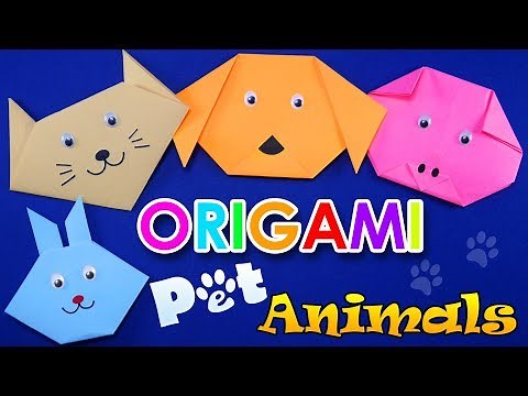 Origami for kids - Easy origami - Make Pet Animals