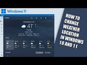 How to Change Weather Location in Windows 10 and 11 || Weather Location Change in Windows 11