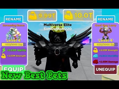 💪Muscle Legends - 10T STRENGTH!! - New OG Pets Glitch ( +20 Million Strength💪 ) NEW UPDATE!!