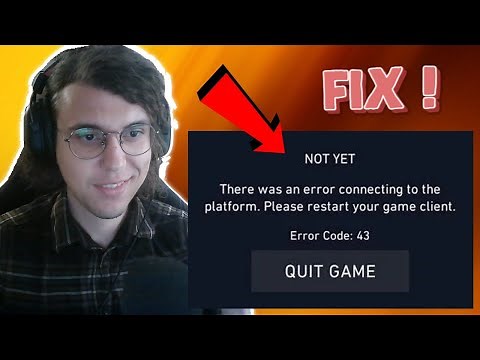 How To Fix Error Code 43 In Valorant