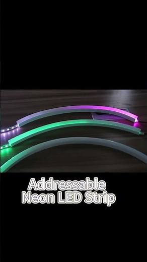 Neon flex strip installation