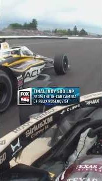 Final Lap from the POV of Indy 500 Champion Felix Rosenqvist 🏎️ #indy500 #INDYCAR #felixrosenqvist