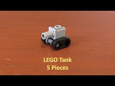 How To Build A Mini LEGO Tank With 5 Pieces