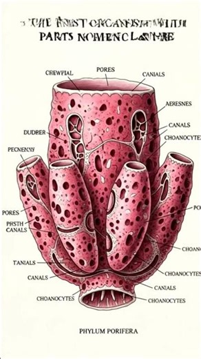 “Wonderful World of Porifera: Living Ocean Sponges” #poriphera #neet #biology