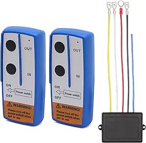 2PCS 12V Wireless Winch Remote Control Kit Winch Controller Switch for Winches