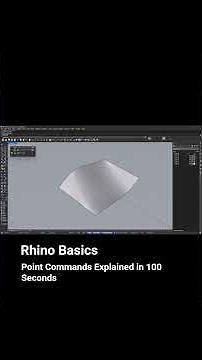 Rhino Basics: Point Commands Explained in 100 Seconds! #rhinotutorial #rhinobasics