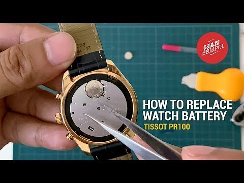 How To Replace Watch Battery (TISSOT PR100)