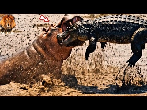 Predators of the River When Crocodiles Hunted a Baby Hippo | ANIMALS