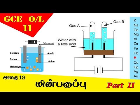 மின்பகுப்பு | Electrolysis - Grade 11 Science | GCE O/L Tamil Medium