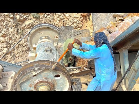 Full 4K Process Video: Incredible Work By Quarry Rock Jaw Crusher Machine: Big Rock Crusher:#crusher