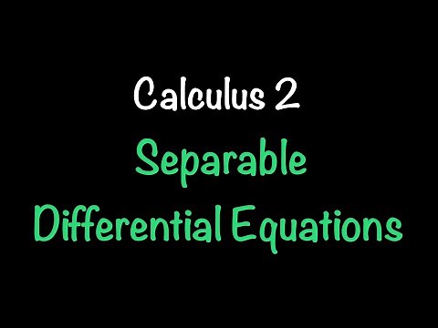 Calculus 2: Separable Differential Equations (Video #12) | Math with Professor V