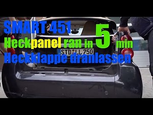 SMART 451 CDI Cabrio Heckpanel montieren ohne Heckklappe zu demontieren