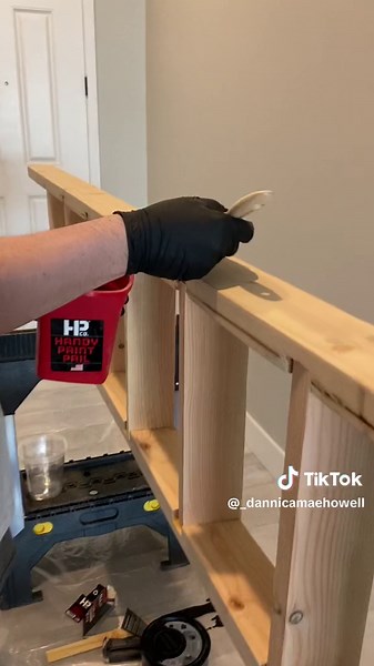 DIY Home Library with Rolling Ladder Tutorial