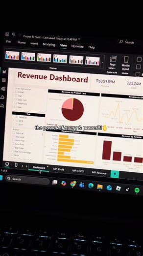 Membuat Dashboard Sederhana dengan Query dan Power BI