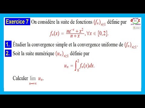 Exercice corrigé. Suites et séries de fonctions
