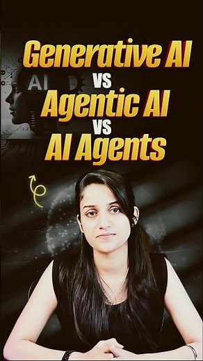 🔥Gen AI vs AI Agents vs Agentic AI | Simple Explanation | Intellipaat