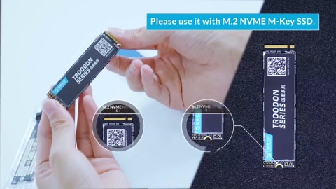 ORICO M.2 NVMe SSD Enclosure, USB 3.2 Gen 2 (10 Gbps), Transparent External Solid State Drive Adapter Enclosure for 2280 2260 2242 2230 PCI-E M2 M-Key SSD, USB Type C Converter Case-TCM2 Blue