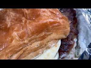 Wendy's NEW Breakfast Menu: Sausage, Egg & Swiss Croissant Review