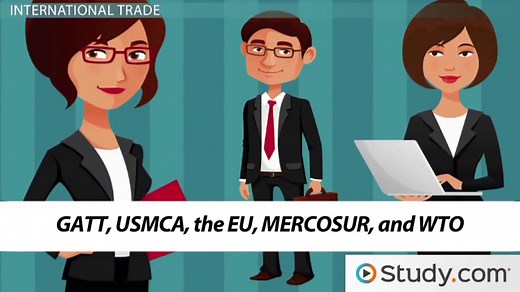 International Trade Organizations and Trade Agreements