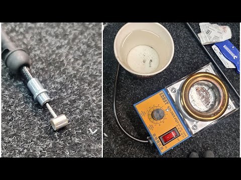 Clutch cable shortening or repair with soldered nipple using solder pot on my BMW R100 build DIY