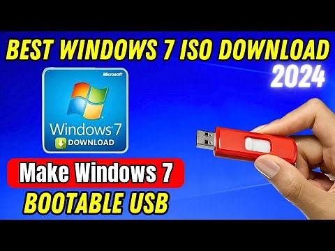 Windows 7 ISO File Download In 2024 | Create A Bootable USB Flash Drive For Windows 7 With Rufus