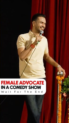 Female Advocate in a comedy show | Vikas Kush Sharma | Standup Comedy Crowd Work #standupcomedy