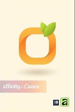 Affinity by Canva: Create a Modern 3D Orange Fruit Logo!