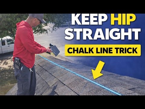 How to Install Hip Shingles Straight | Chalk Line & Nail Placement