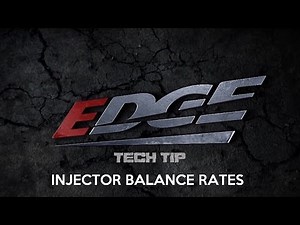 Injector Balance Rates