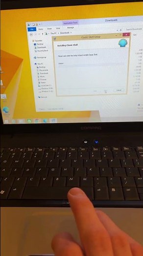 Installing Classic Shell on Windows 8.1 on a 2008 Compaq Presario CQ61