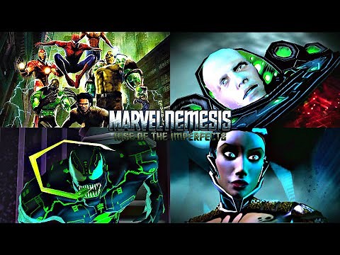 Marvel Nemesis Rise of The Imperfects - ALL BOSS FIGHTS (2005)