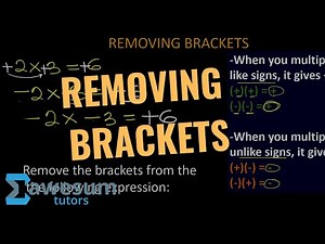 HOW TO REMOVE BRACKETS IN AN ALGEBRAIC EXPRESSION|MATHS| AWESUM TUTORS