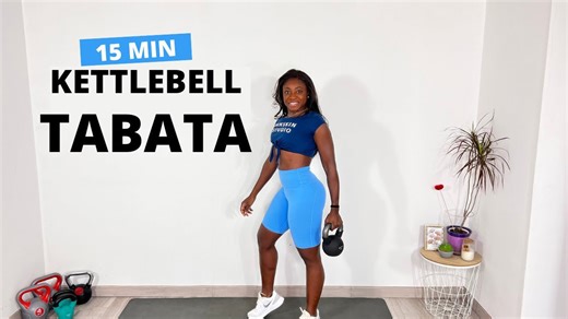 15 Minute Kettlebell Workout – Full Body Tabata