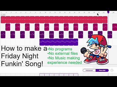How To make a FNF song with no Programs or files! (CHECK DESCRIPTION FAQ)