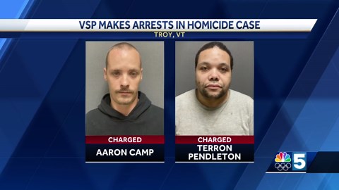 Vermont State Police make arrests in homicide case