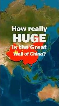 ¿Qué tan grande es realmente la Gran Muralla China 🇨🇳 #geografía