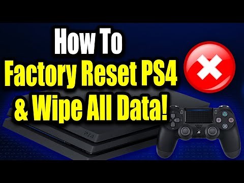 How to Factory Reset PS4 to Resell it! Delete All Data on PS4 (For Beginners!)