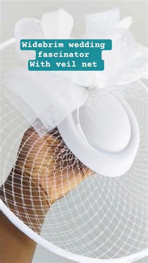 Shorts / Wide brim Wedding Fascinator Hat with Veil net / Handmade DIY Tutorial#diy#trending #viral