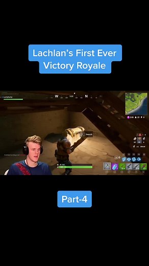 Lachlan’s First Ever Victory Royale: Part 4 #fortnite #lachlan #pwr