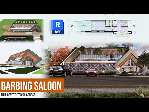 Autodesk Revit Architecture 2024/ Full Beginner's Tutorial Course/ Saloon