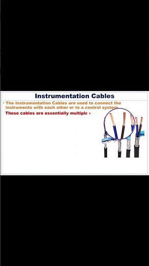What are Instrumentation Cables