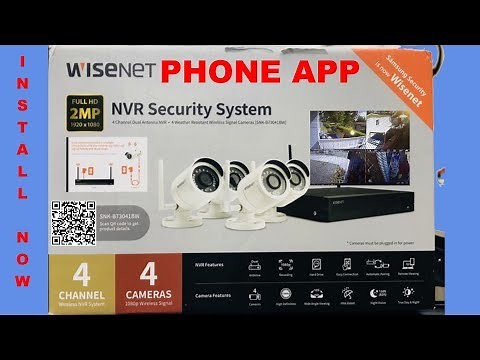 WiseNet NVR Security System Step by Step Instructions INSTALL