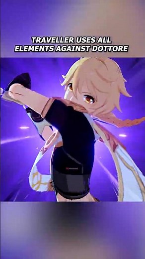 Aether uses all his elements against Dottore boss fight Dottore