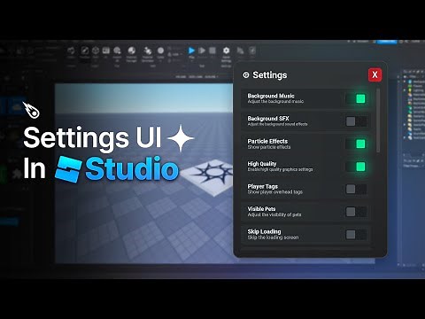 How To Make A Settings UI In Roblox Studio