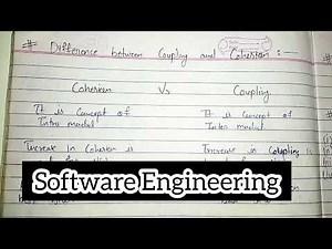 Difference Between Coupling and Cohesion in Software Engineering || CS Chopda Classes
