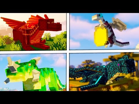 BEST DRAGON MODS for MINECRAFT 1.16.4 - 1.12.2 *Eeeepiicc* 🐲